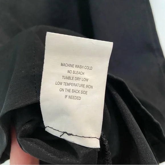 Black Mini Dress with Ruffled Shoulder - Picture 6 of 6